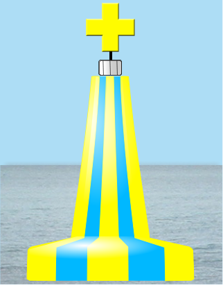 IALA Wreck Buoy Daylight View